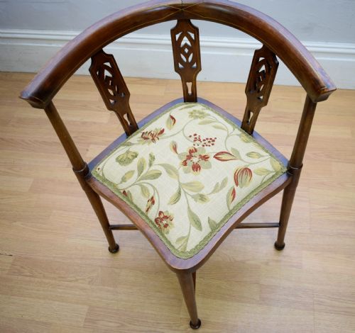 EDWARDIAN CORNER CHAIR - ADDITIONAL PHOTO 10