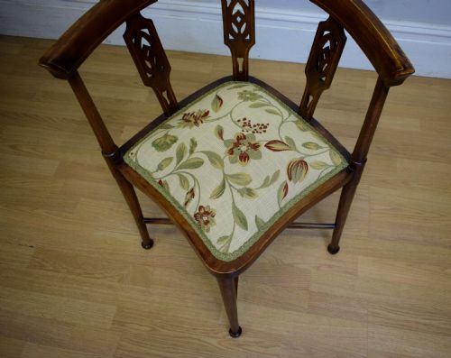 EDWARDIAN CORNER CHAIR - ADDITIONAL PHOTO 11