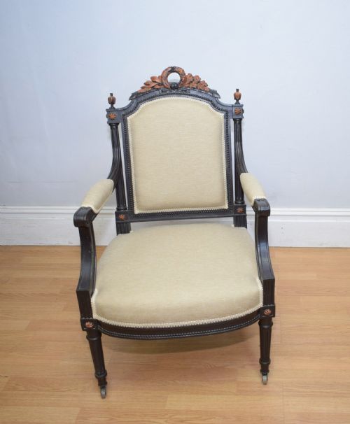 EARLY 20TH CENTURY FRENCH ARMCHAIR - ADDITIONAL PHOTO 6