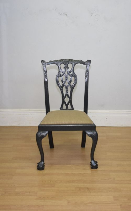 EARLY 20TH CENTURY CHIPPENDALE CHAIR - ADDITIONAL PHOTO 4