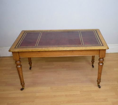ANTIQUE VICTORIAN LIBRARY TABLE - ADDITIONAL PHOTO 3