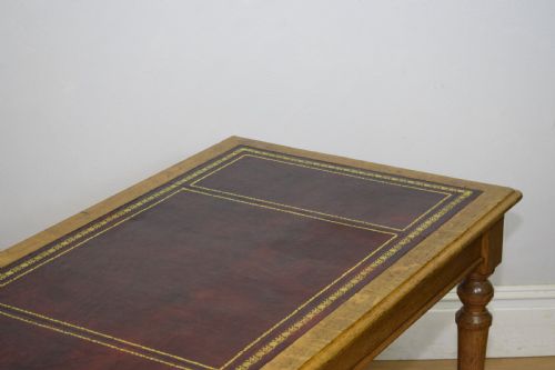 ANTIQUE VICTORIAN LIBRARY TABLE - ADDITIONAL PHOTO 9