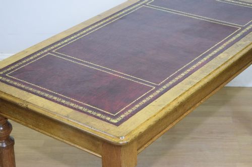 ANTIQUE VICTORIAN LIBRARY TABLE - ADDITIONAL PHOTO 10