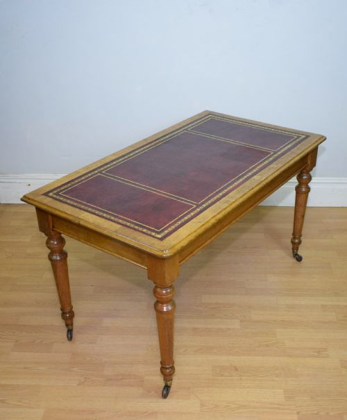 ANTIQUE VICTORIAN LIBRARY TABLE - ADDITIONAL PHOTO 13