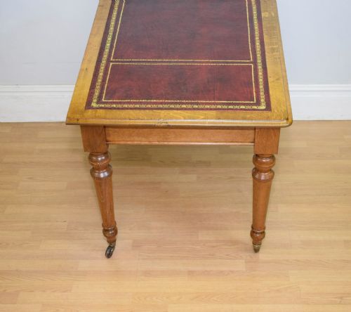 ANTIQUE VICTORIAN LIBRARY TABLE - ADDITIONAL PHOTO 14