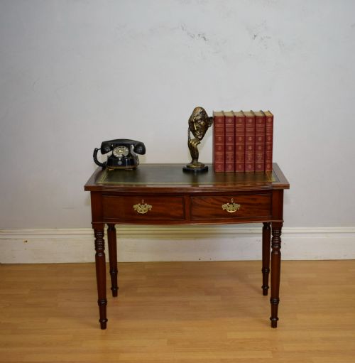 REGENCY BOWFRONT WRITING TABLE - ADDITIONAL PHOTO 7