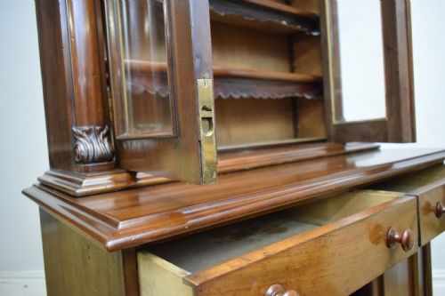 ANTIQUE VICTORIAN LIBRARY BOOKCASE - ADDITIONAL PHOTO 6