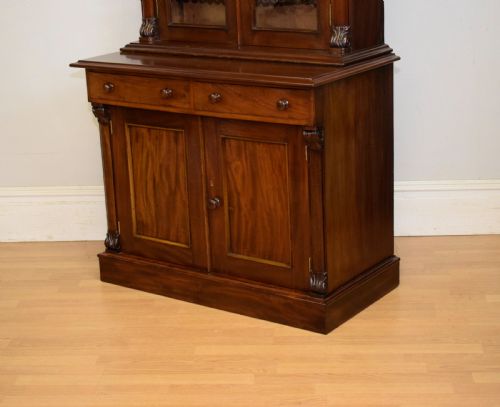 ANTIQUE VICTORIAN LIBRARY BOOKCASE - ADDITIONAL PHOTO 14