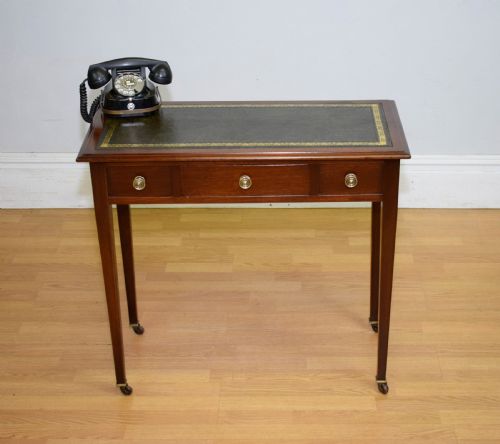 ANTIQUE EDWARDIAN WRITING TABLE - ADDITIONAL PHOTO 1