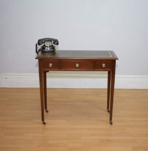 ANTIQUE EDWARDIAN WRITING TABLE - ADDITIONAL PHOTO 2