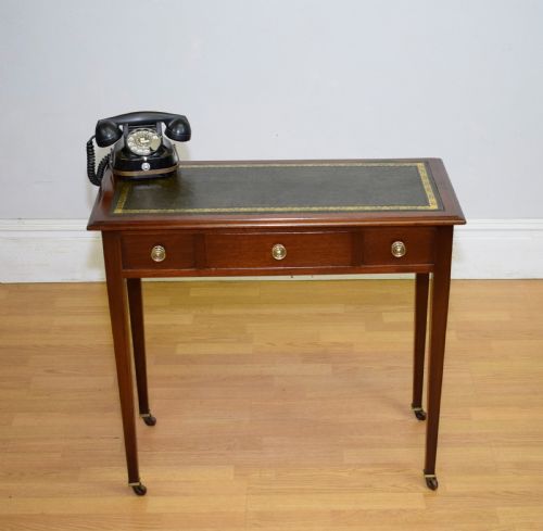 ANTIQUE EDWARDIAN WRITING TABLE - ADDITIONAL PHOTO 5