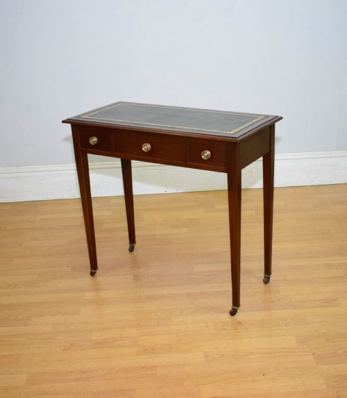 ANTIQUE EDWARDIAN WRITING TABLE - ADDITIONAL PHOTO 9