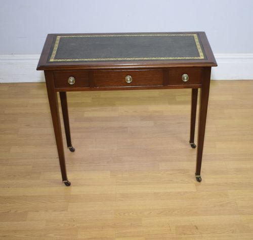 ANTIQUE EDWARDIAN WRITING TABLE - ADDITIONAL PHOTO 15