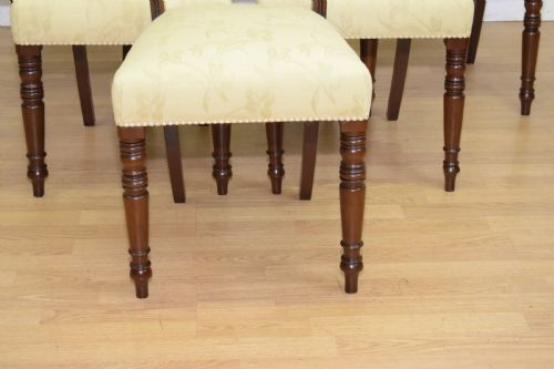 ANTIQUE REGENCY SET OF 6 DINING CHAIRS - ADDITIONAL PHOTO 5