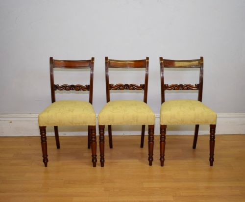 ANTIQUE REGENCY SET OF 6 DINING CHAIRS - ADDITIONAL PHOTO 9