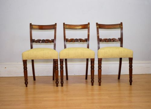 ANTIQUE REGENCY SET OF 6 DINING CHAIRS - ADDITIONAL PHOTO 10