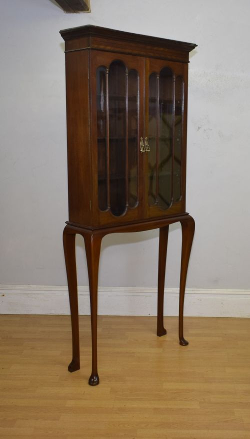 late victorian bookcase on stand - CATEGORY: ANTIQUE CABINETS - DATED VICTORIAN