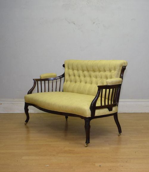 COUCH SETTEE SOFA VICTORIAN - ADDITIONAL PHOTO 7