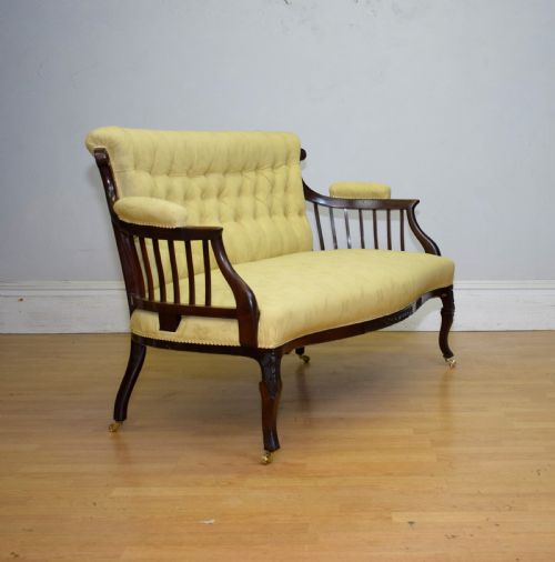 COUCH SETTEE SOFA VICTORIAN - ADDITIONAL PHOTO 11