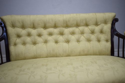 COUCH SETTEE SOFA VICTORIAN - ADDITIONAL PHOTO 18