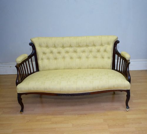 COUCH SETTEE SOFA VICTORIAN - ADDITIONAL PHOTO 19
