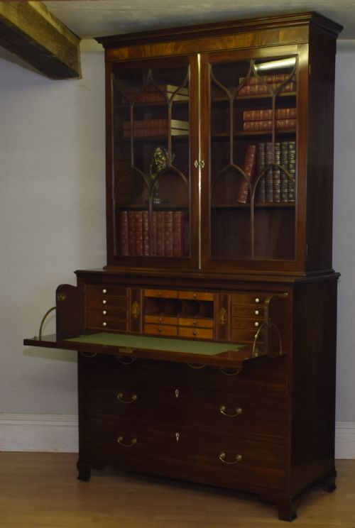 REGENCY SECRETAIRE BOOKCASE - ADDITIONAL PHOTO 24