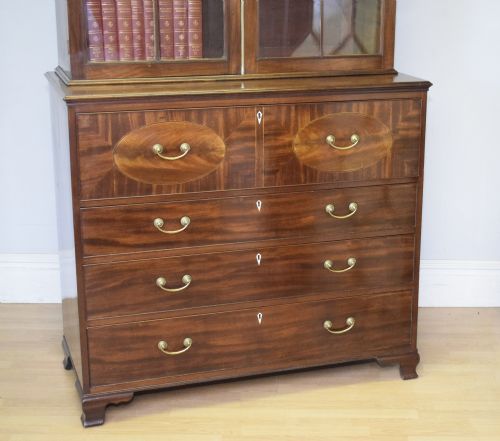 REGENCY SECRETAIRE BOOKCASE - ADDITIONAL PHOTO 4