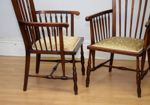 PAIR OF ARTS CRAFTS ARMCHAIRS - ADDITIONAL PHOTO 7