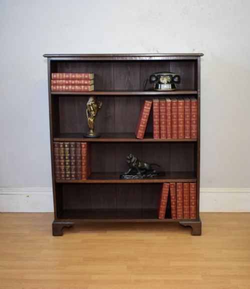 late victorian oak bookcase - CATEGORY: ANTIQUE BOOKCASES - DATED VICTORIAN
