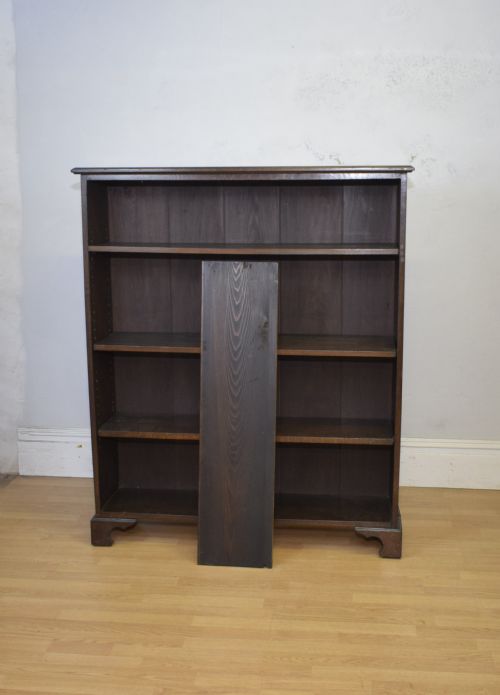 LATE VICTORIAN OAK BOOKCASE - ADDITIONAL PHOTO 12