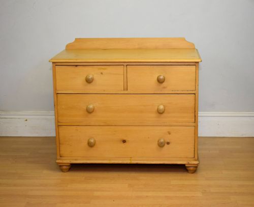 ANTIQUE VICTORIAN PINE CHEST - ADDITIONAL PHOTO 4