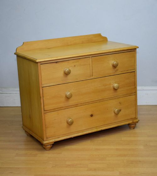 ANTIQUE VICTORIAN PINE CHEST - ADDITIONAL PHOTO 14