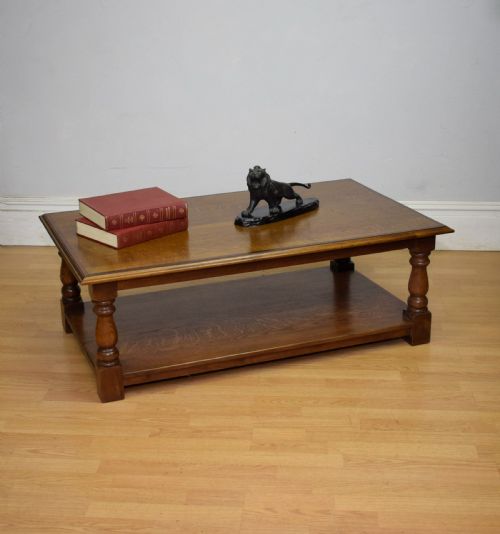 EARLY 20TH CENTURY OAK COFFEE TABLE - ADDITIONAL PHOTO 3
