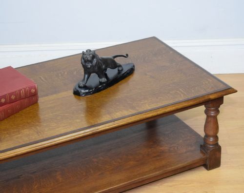 EARLY 20TH CENTURY OAK COFFEE TABLE - ADDITIONAL PHOTO 7