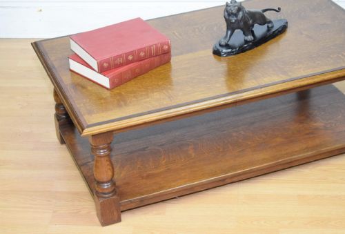 EARLY 20TH CENTURY OAK COFFEE TABLE - ADDITIONAL PHOTO 8