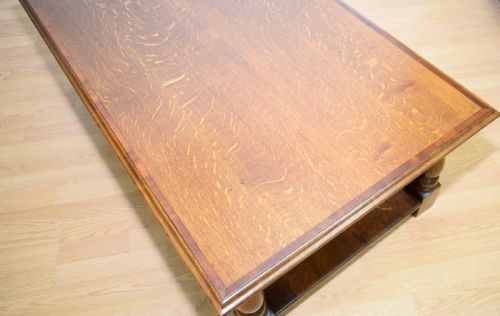 EARLY 20TH CENTURY OAK COFFEE TABLE - ADDITIONAL PHOTO 14