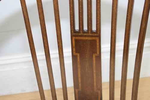 EDWARDIAN INLAID TUB CHAIR - ADDITIONAL PHOTO 14