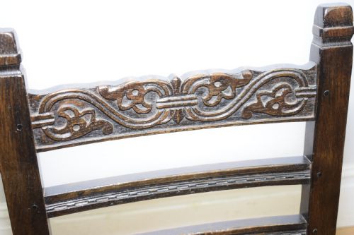EARLY 20TH CENTURY PAIR OF OAK SIDE CHAIRS - ADDITIONAL PHOTO 17