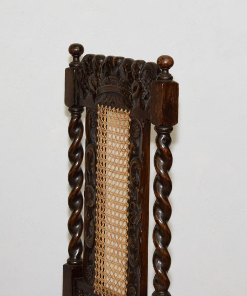 ANTIQUE CAROLEAN STYLE SIDE CHAIR - ADDITIONAL PHOTO 6