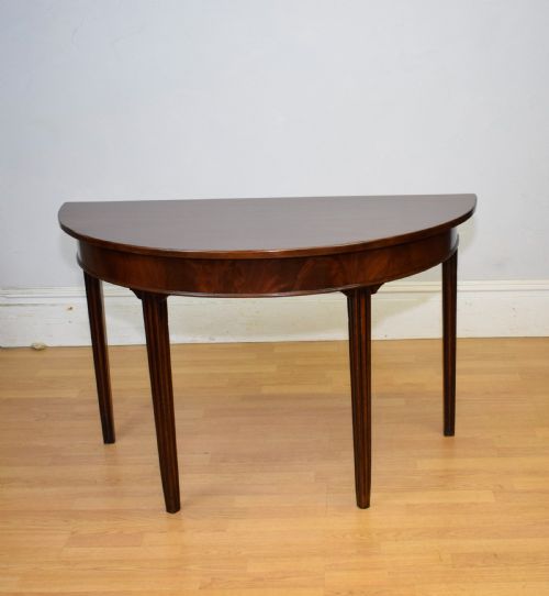 georgian period demi lune table - CATEGORY: ANTIQUE TABLES - DATED GEORGIAN