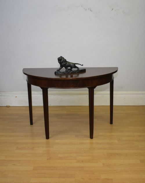 GEORGIAN PERIOD DEMI LUNE TABLE - ADDITIONAL PHOTO 2