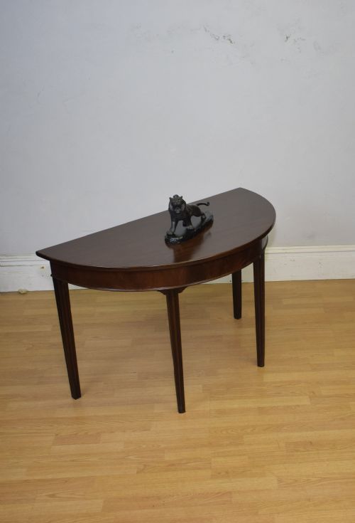 GEORGIAN PERIOD DEMI LUNE TABLE - ADDITIONAL PHOTO 6