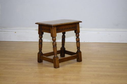 EARLY 20TH CENTURY OAK JOINT STOOL - ADDITIONAL PHOTO 1