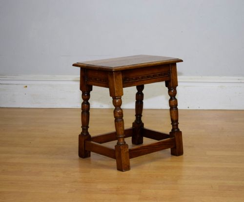 EARLY 20TH CENTURY OAK JOINT STOOL - ADDITIONAL PHOTO 2