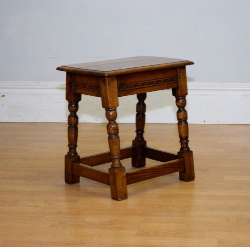 EARLY 20TH CENTURY OAK JOINT STOOL - ADDITIONAL PHOTO 3