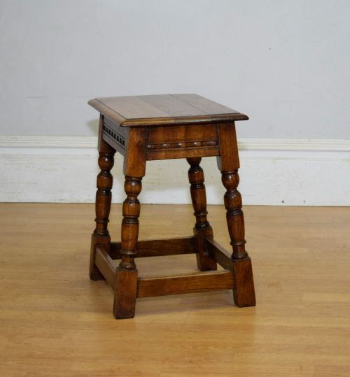 EARLY 20TH CENTURY OAK JOINT STOOL - ADDITIONAL PHOTO 7