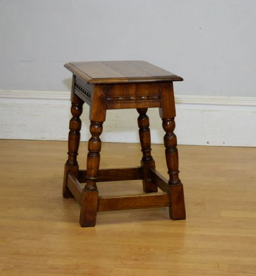 EARLY 20TH CENTURY OAK JOINT STOOL - ADDITIONAL PHOTO 8