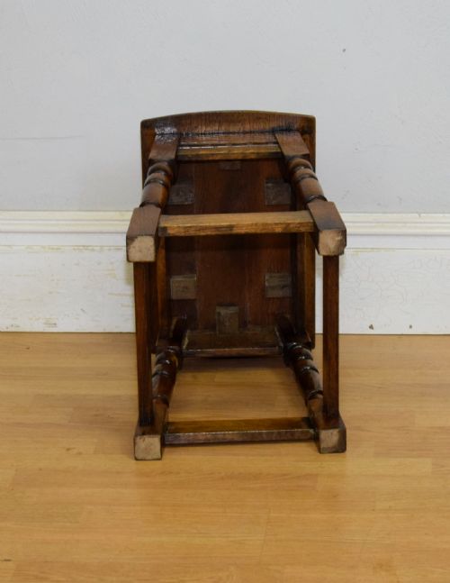 EARLY 20TH CENTURY OAK JOINT STOOL - ADDITIONAL PHOTO 12