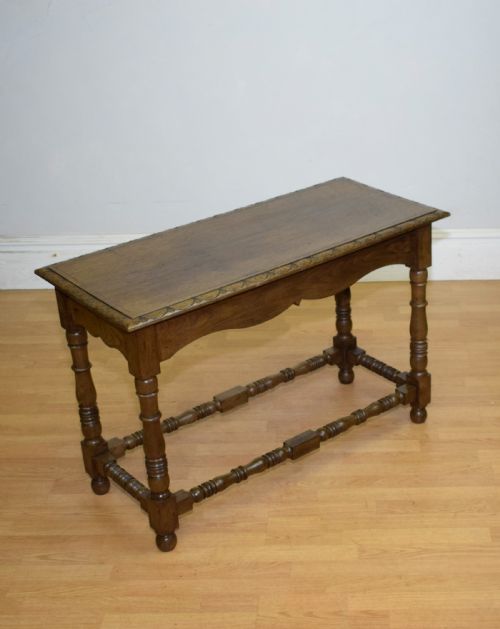 CONSOLE TABLE OAK EARLY 20TH CENTURY - ADDITIONAL PHOTO 2