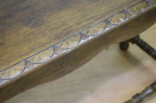 CONSOLE TABLE OAK EARLY 20TH CENTURY - ADDITIONAL PHOTO 5